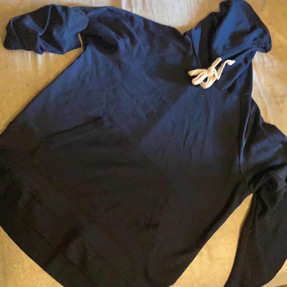 Hooded purple shirt